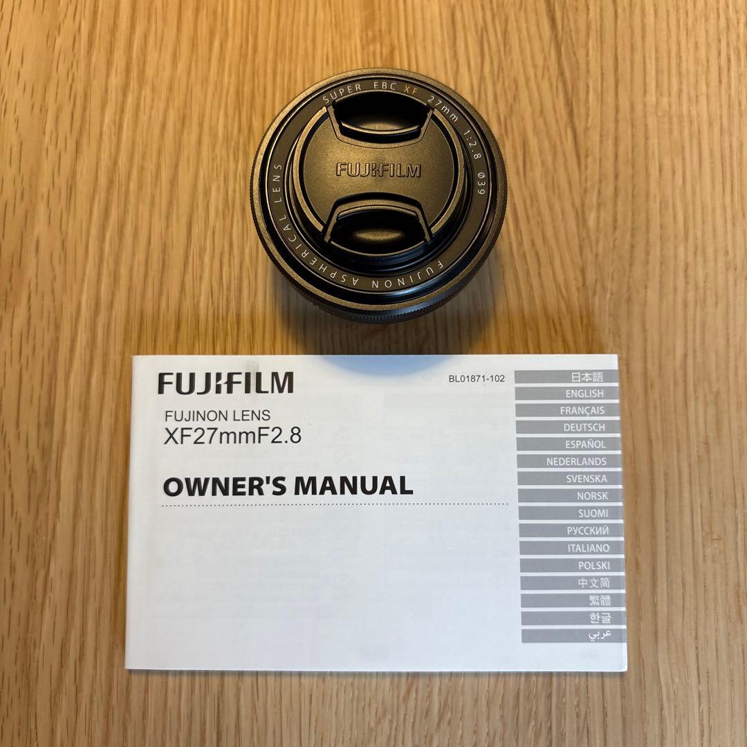 富士フイルム FUJIFILM 単焦点レンズ XF27mm f2.8