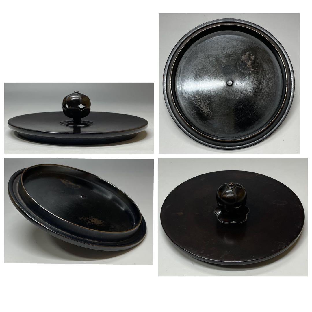 momotoi　人間国宝　高橋敬典　平丸筋入釜　茶釜　共箱　C 50