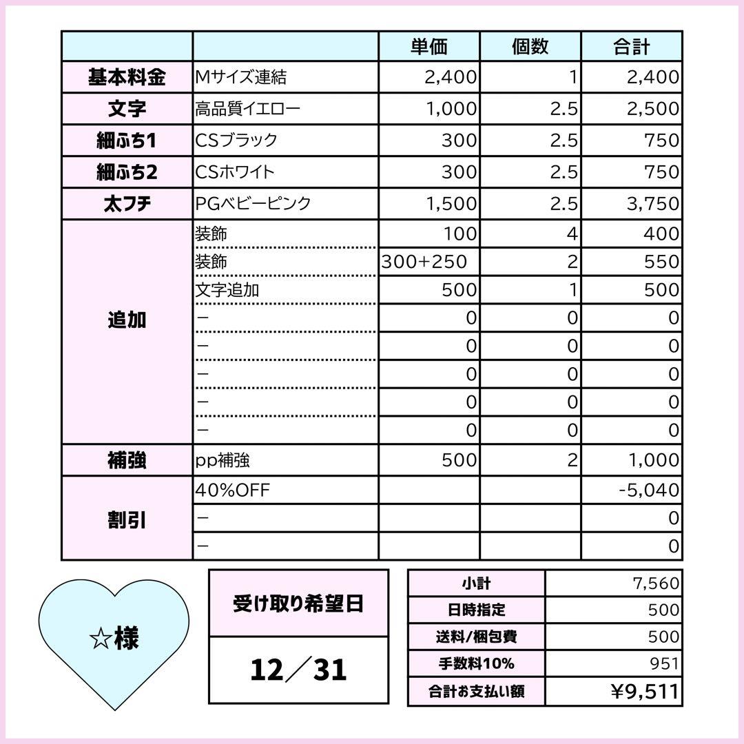 ☆ページ♡1231ネームボード うちわ文字 連結文字パネル オーダー