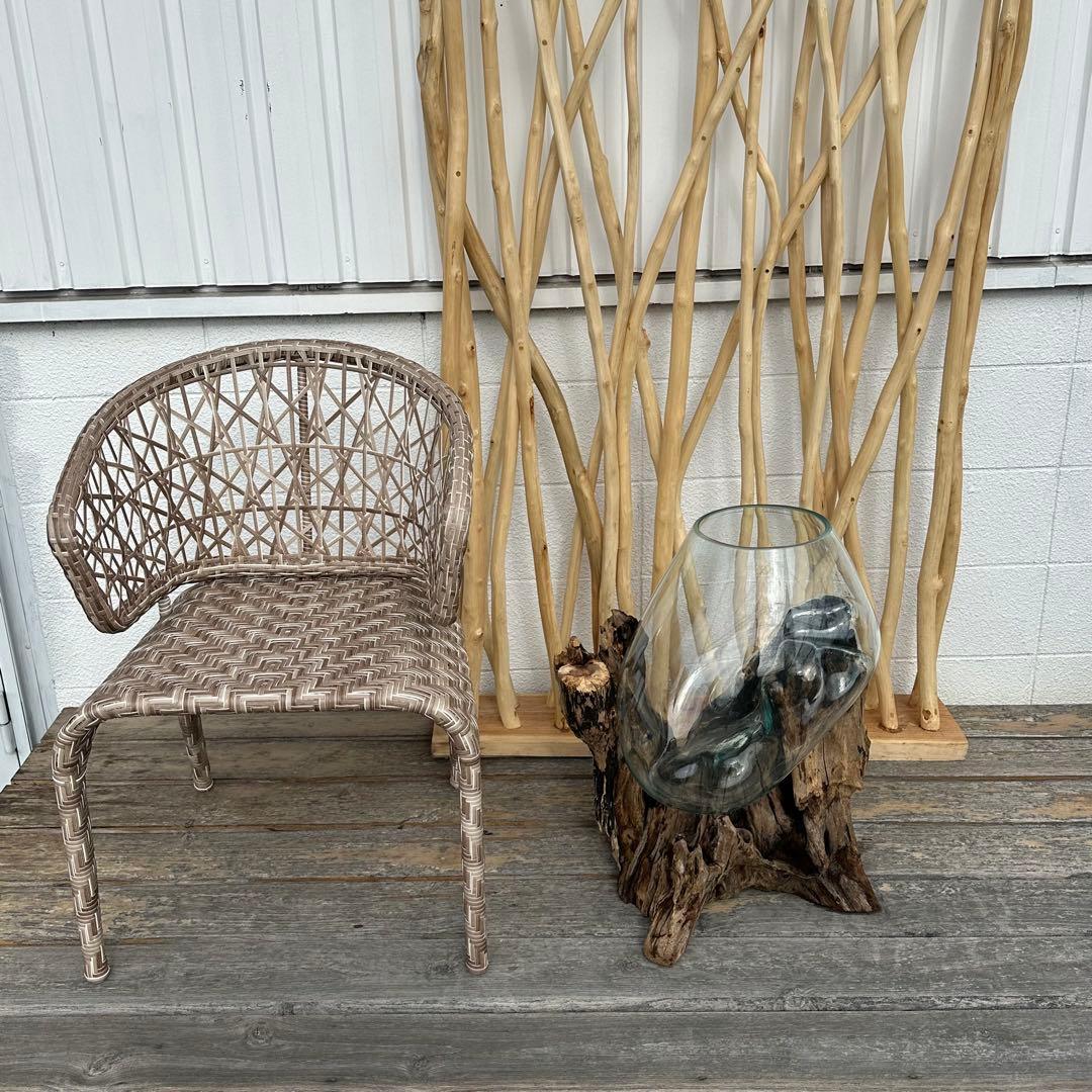 【送料無料】バリ島流木ガラスビッグサイズw50×d40×h62cm メダカ6-A