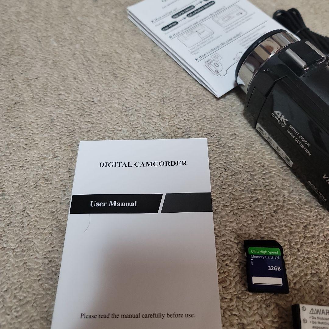 4Kビデオカメラ DV112-4K-外付けマイクなし Spikenard