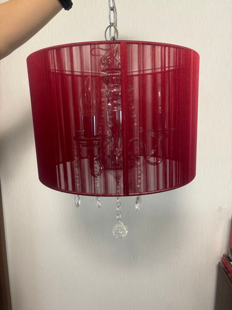 TOGA⭐️シャンデリア ✳︎赤✳︎照明器具
