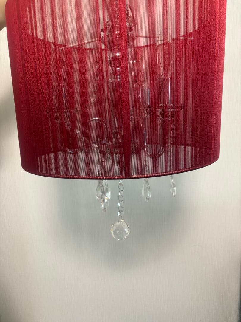 TOGA⭐️シャンデリア ✳︎赤✳︎照明器具