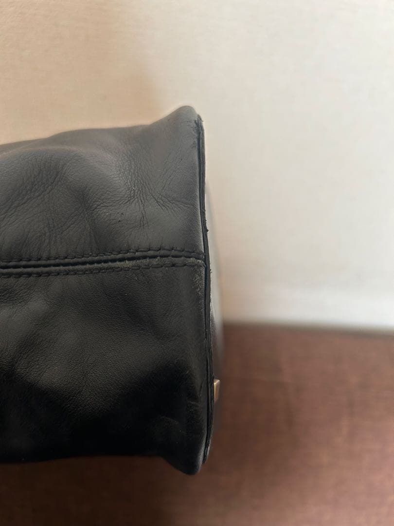 CELINEブラックレザー ハンドバッグ