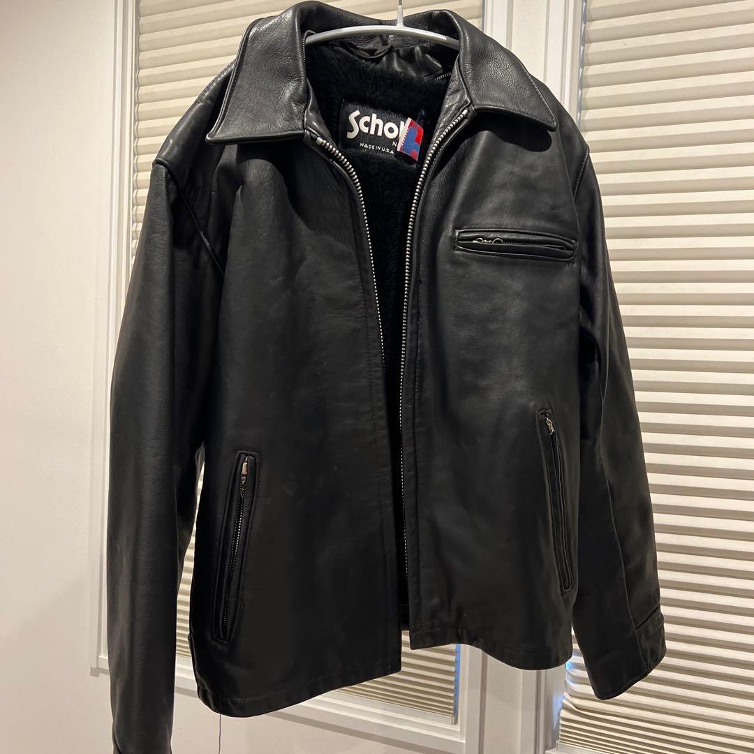 schott シングルライダースジャケット 38サイズ
