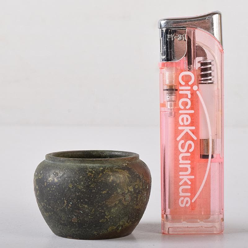 中国　古銅宣徳銅　雅賞幽香銘　小壷　N　8527E