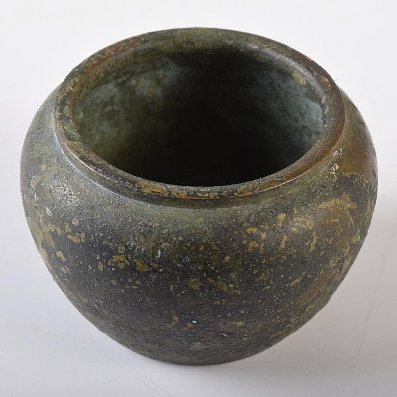 中国　古銅宣徳銅　雅賞幽香銘　小壷　N　8527E