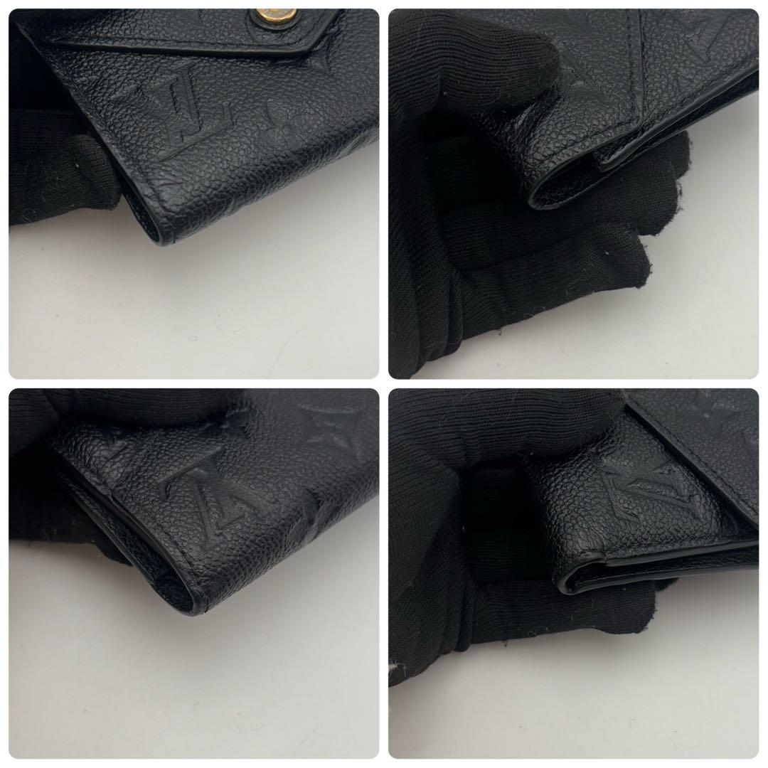 極美品　ルイヴィトン ポルトフォイユ ヴィクトリーヌ アンプラント　黒