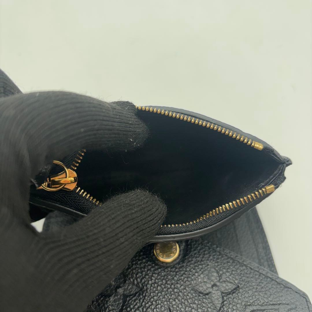 極美品　ルイヴィトン ポルトフォイユ ヴィクトリーヌ アンプラント　黒