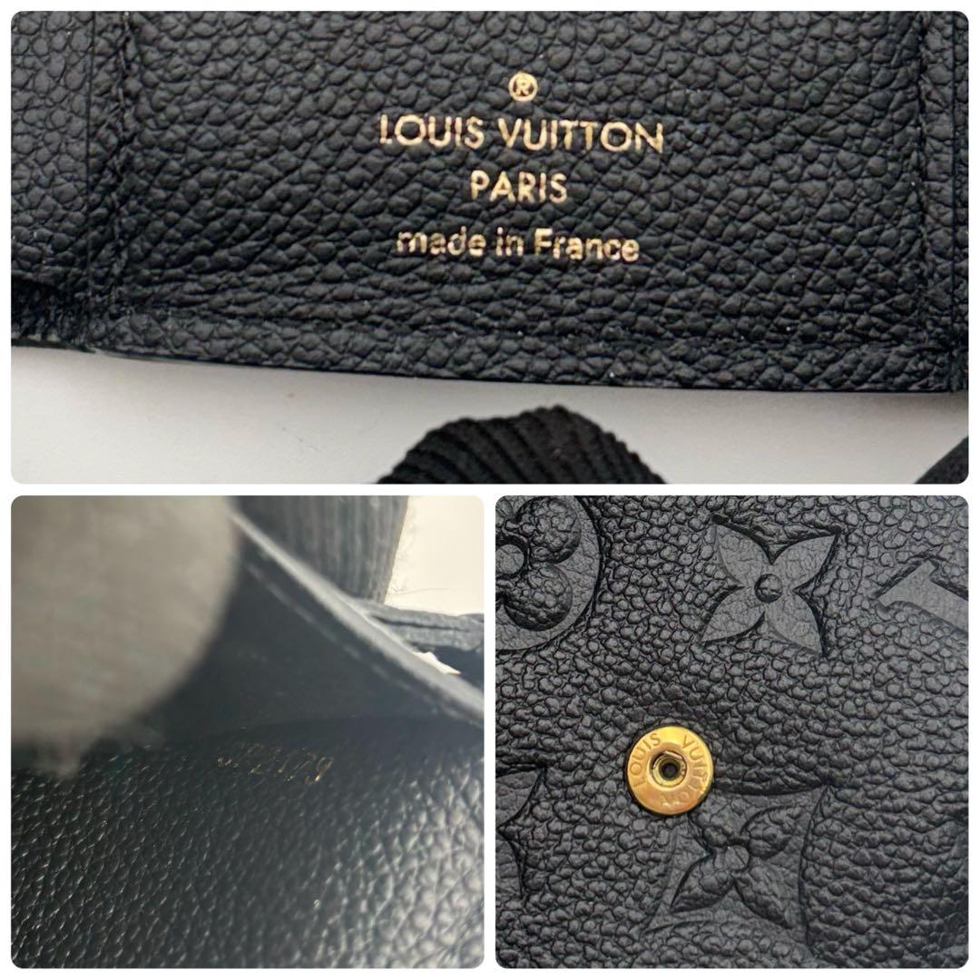 極美品　ルイヴィトン ポルトフォイユ ヴィクトリーヌ アンプラント　黒