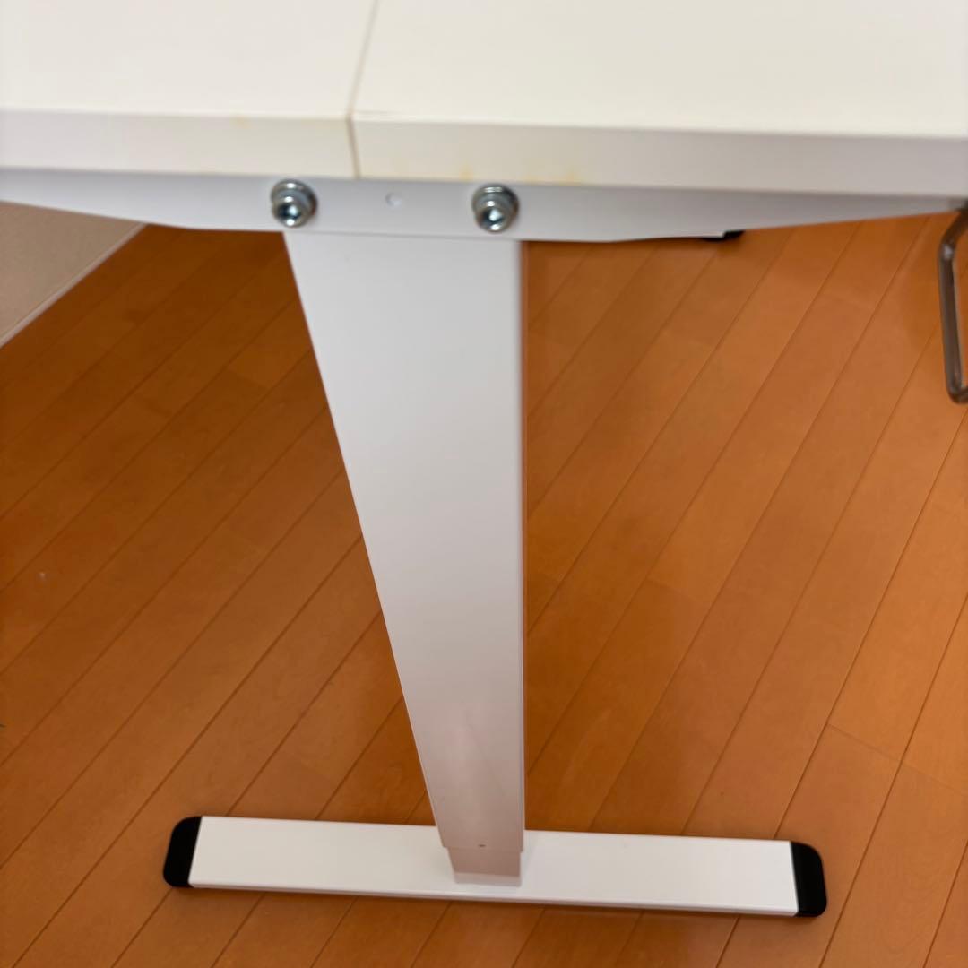 SALE中 電動昇降デスク 白 幅100 奥行60cm 匿名配送 73-118