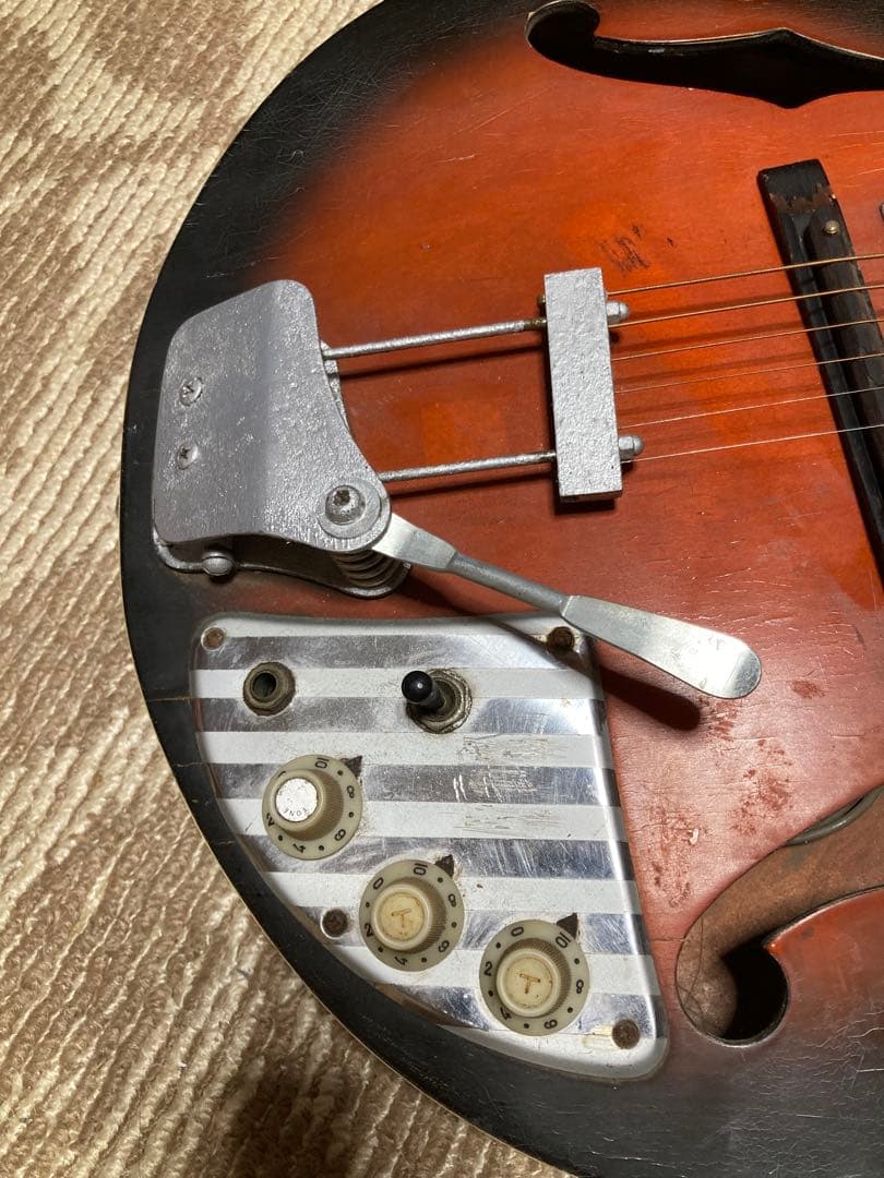 値下げ、ジャパンヴィンテージ 60年代フルアコタイプ(TEISCO製の可能性大)