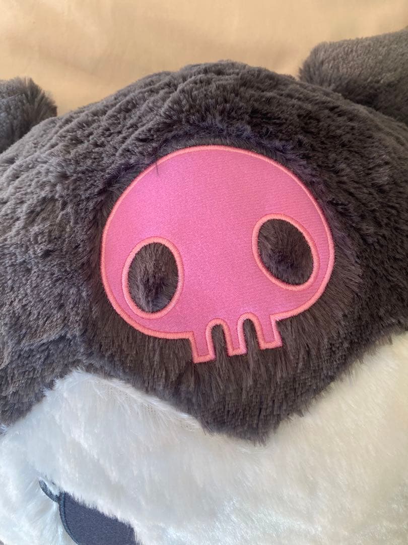 ビッグKuromi マイメロディ ぬいぐるみ スカル帽子 50cm