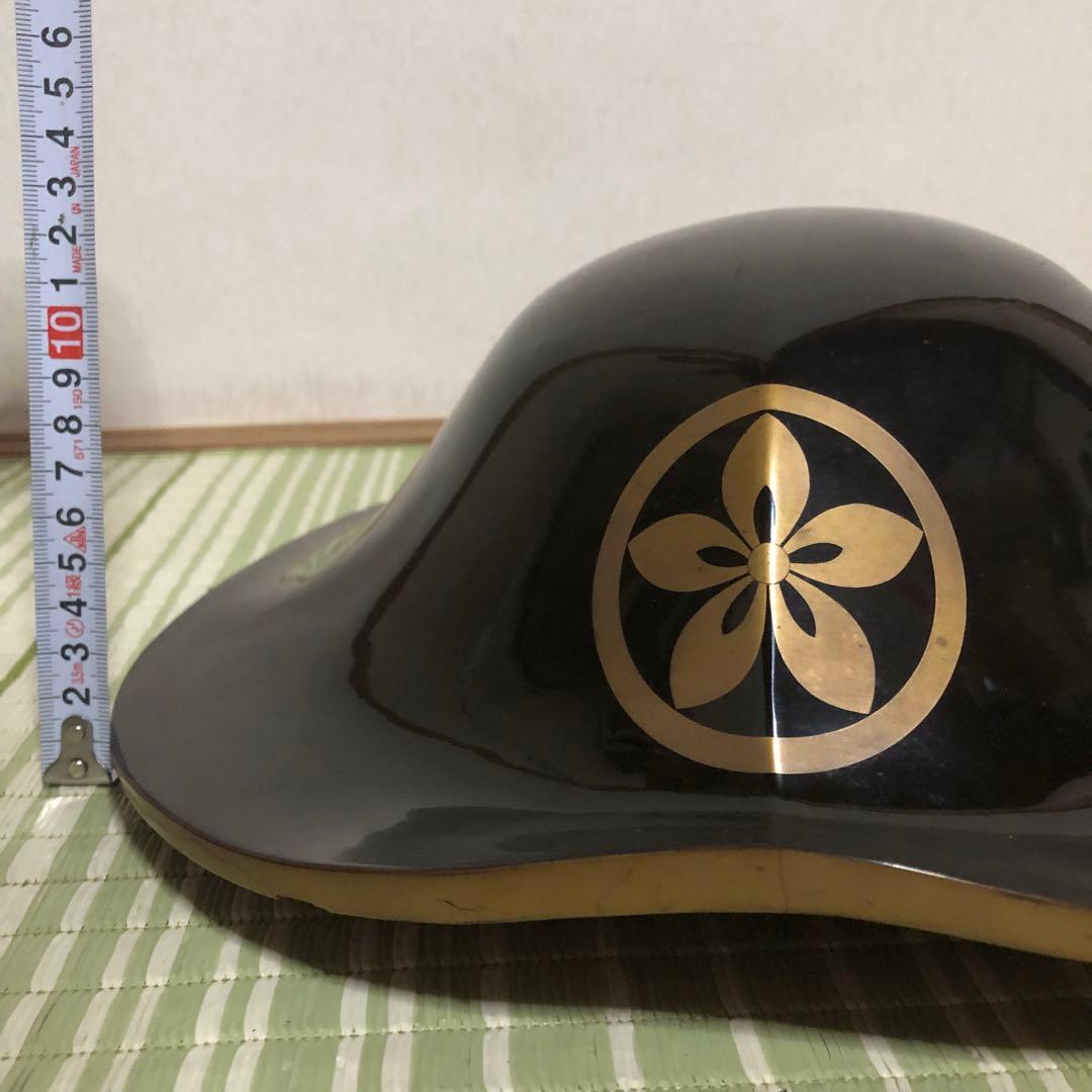 かず様用　陣笠　サムライ　武具　帽子　戦国　家紋　工芸品　骨董品