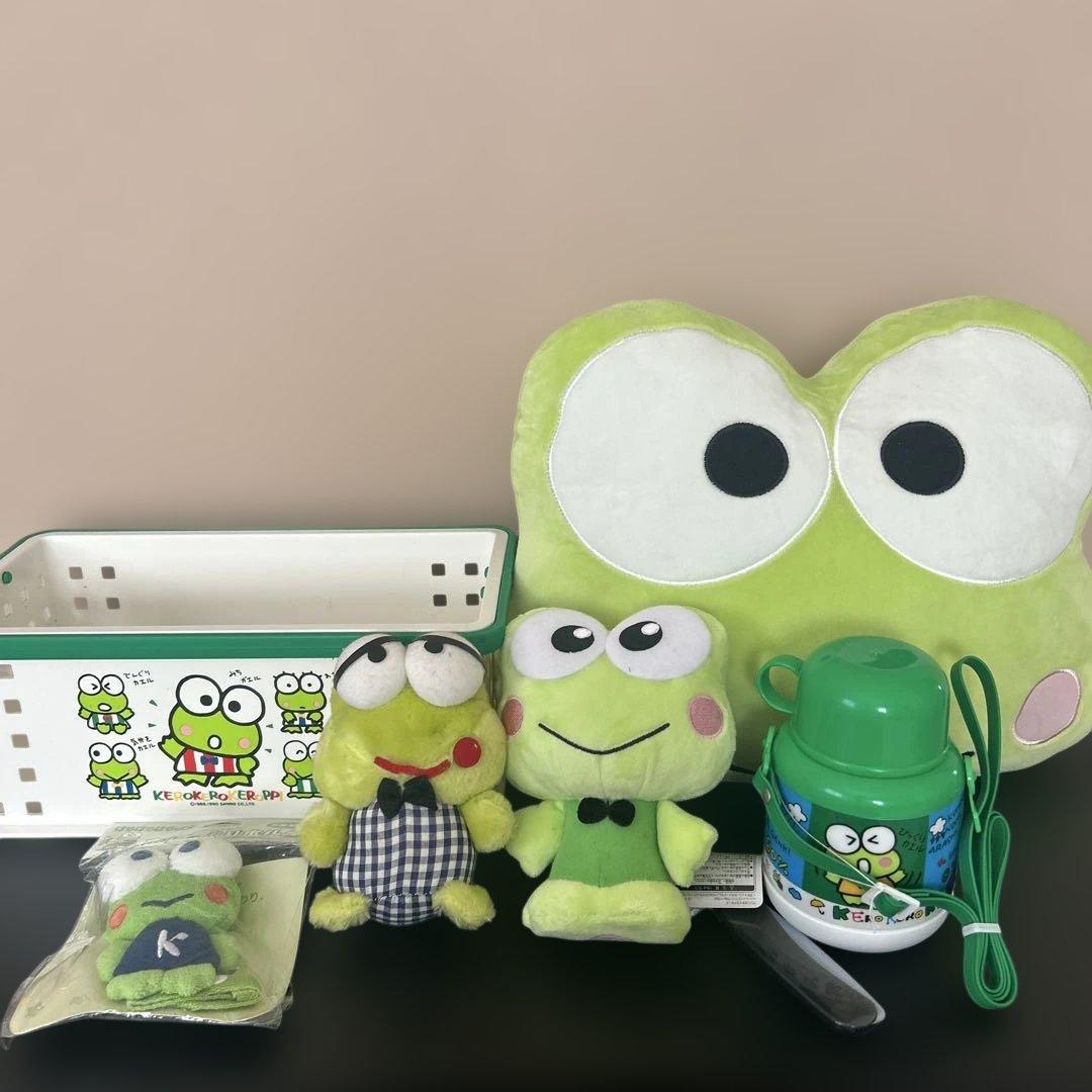 けろけろけろっぴ　クッション　かご　水筒　ぬいぐるみ　セット　まとめ売り　レトロ