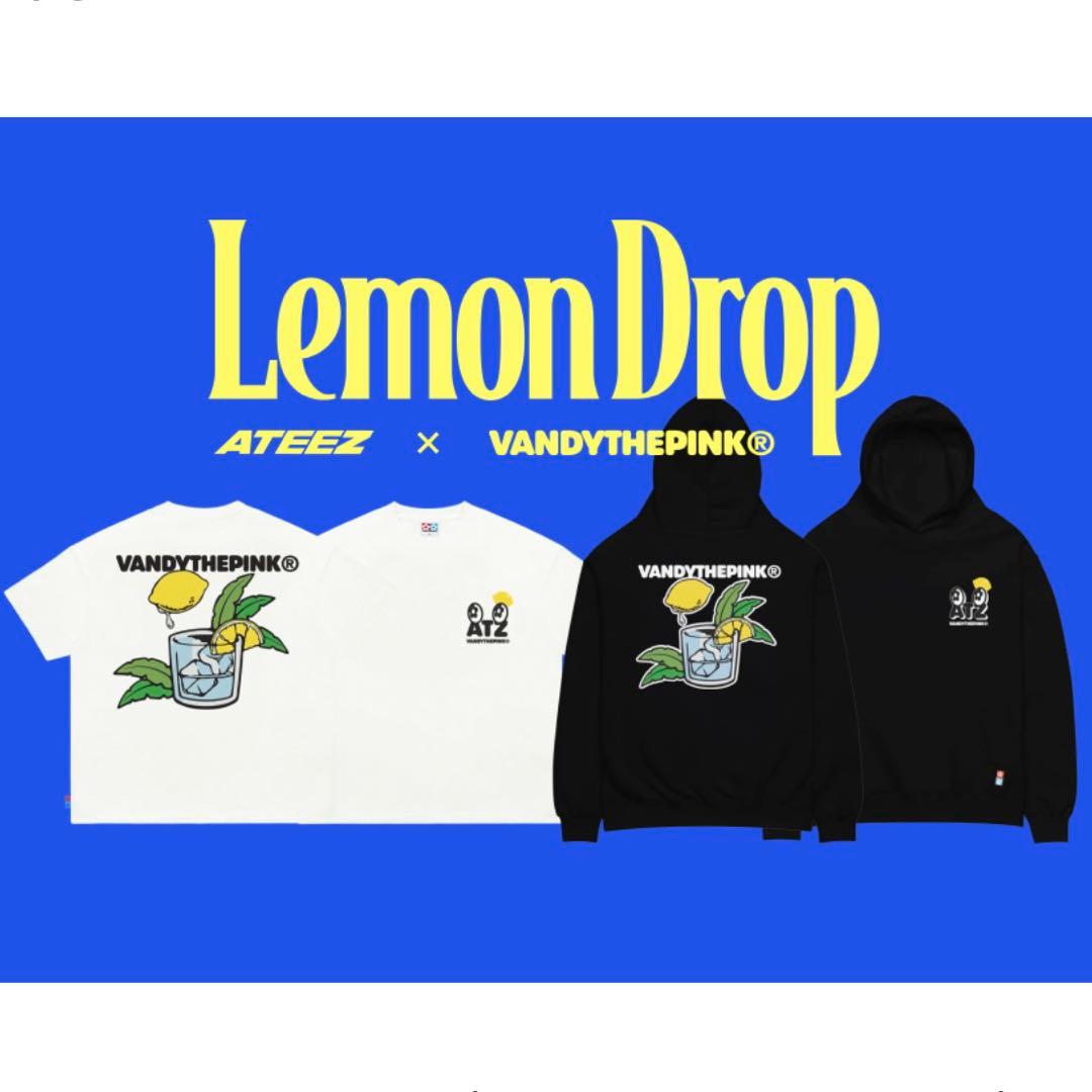 韓国限定 ATEEZ VANDYTHEPINK Lemon Drop Tシャツ
