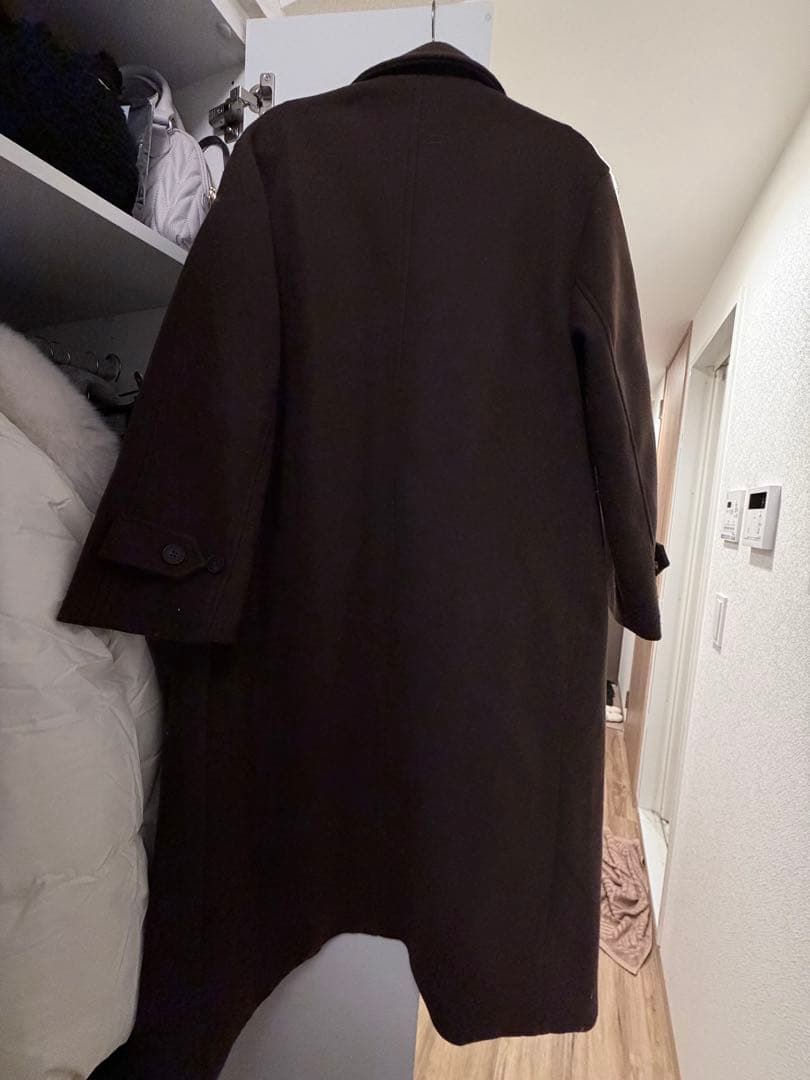 ZARA ソフトオーバーサイズコート ロングコート ブラウン 茶色 XS