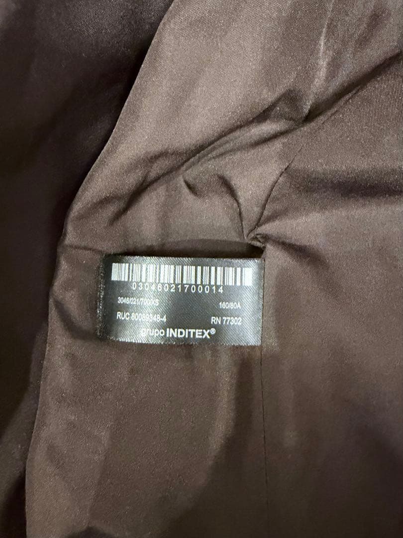 ZARA ソフトオーバーサイズコート ロングコート ブラウン 茶色 XS