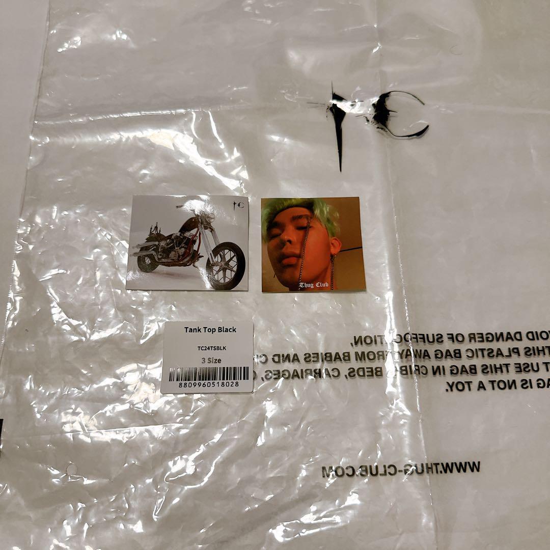 thug club タンクトップ ブラック 韓国限定 新品 サイズ3 即発送