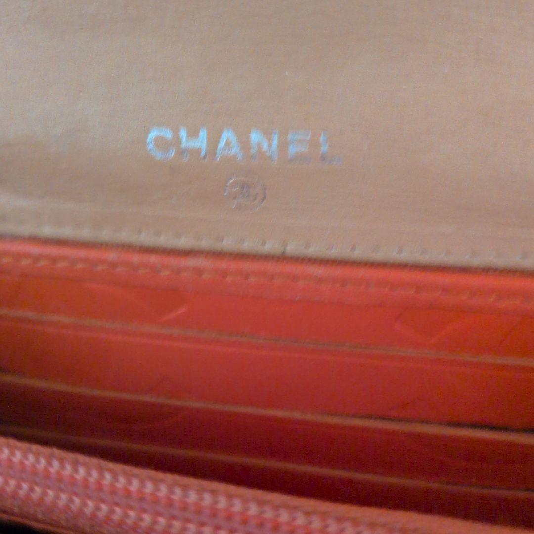 CHANEL ベージュ キルティング ミニ財布