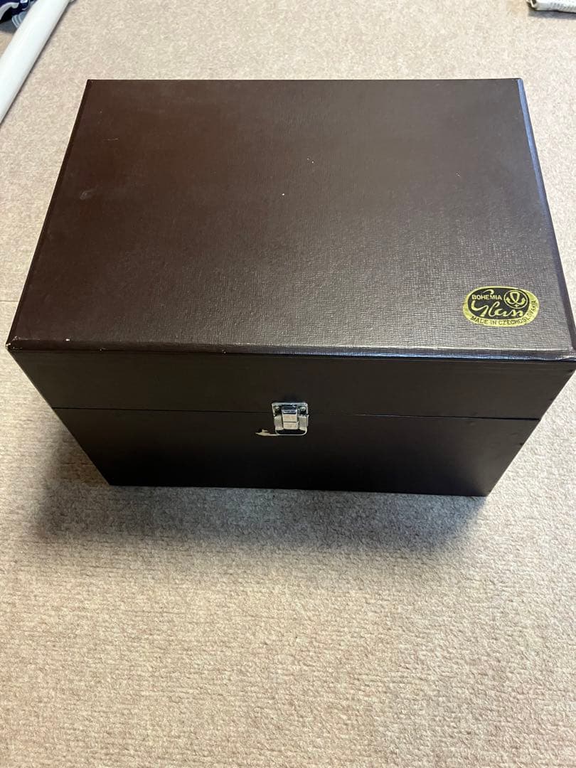 ボヘミアグラス　花瓶　大型