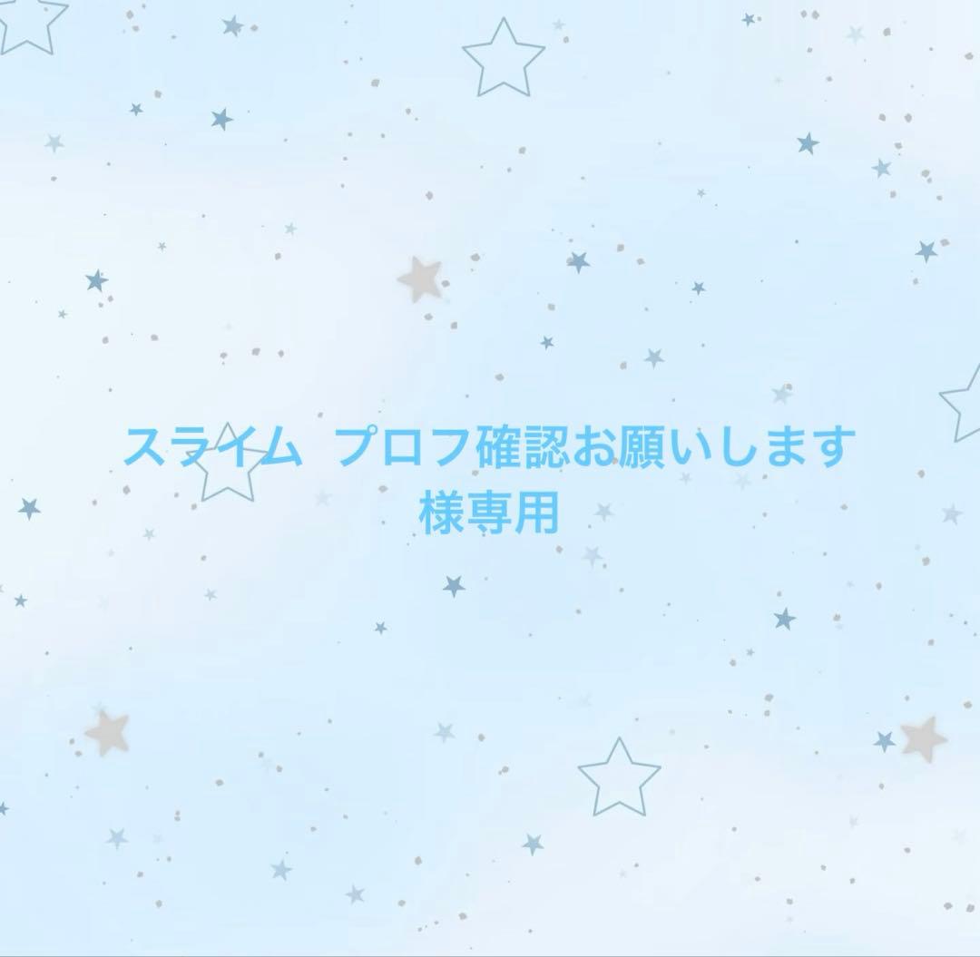 スライム プロフ確認お願いします (シン)