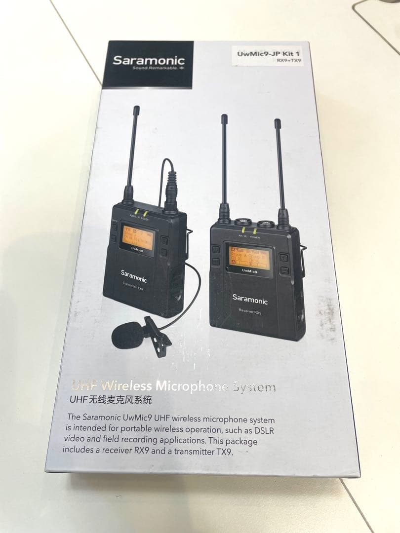 値下げ【新品・動作確認】Saramonic ワイヤレスマイク TX9/RX9