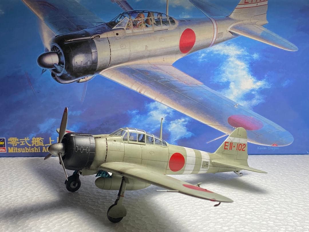 完成品　零式艦上戦闘機21型 空母　瑞鶴所属撃墜王　岩本徹三　零戦