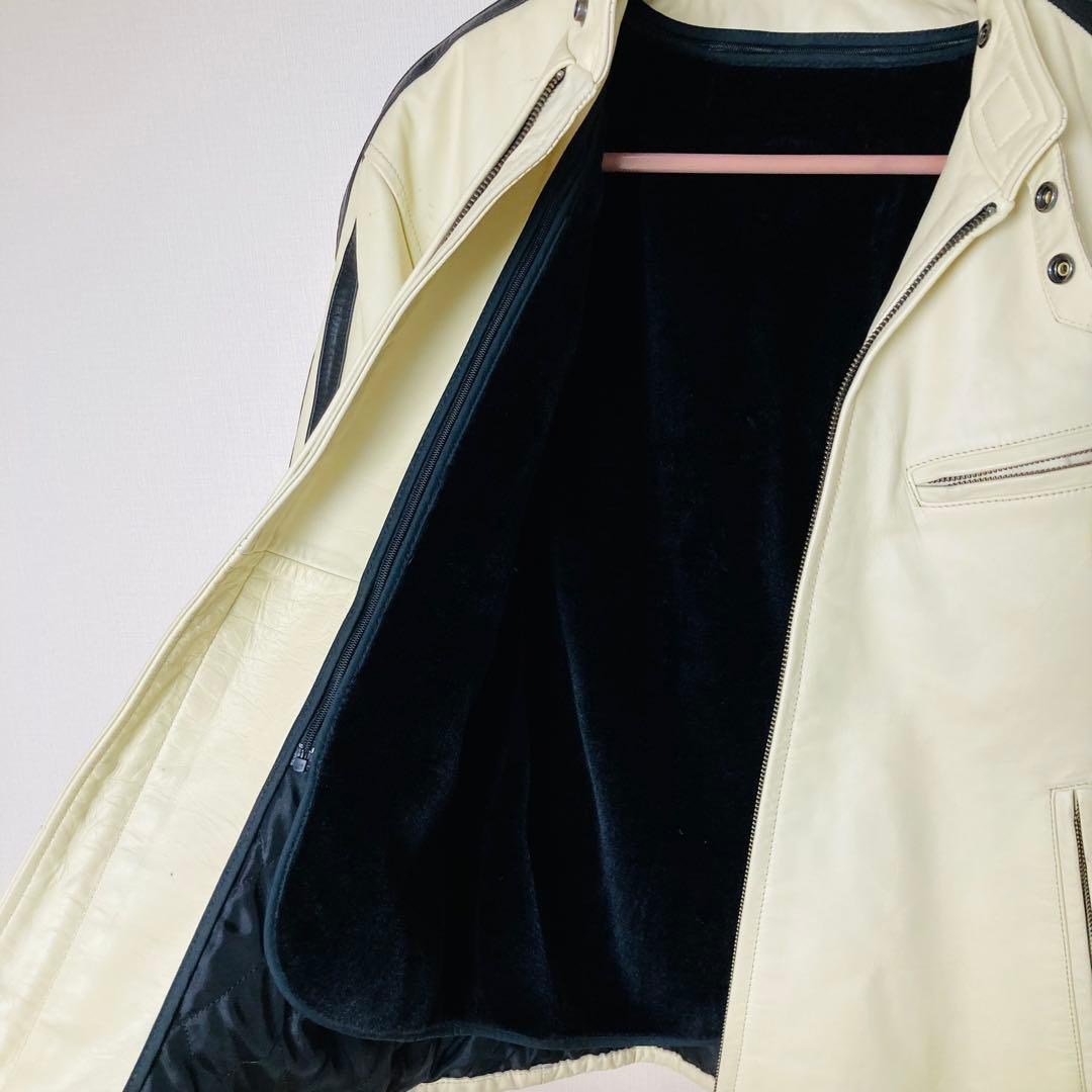 リューグーレザー 2ライン シングル ライダースジャケット