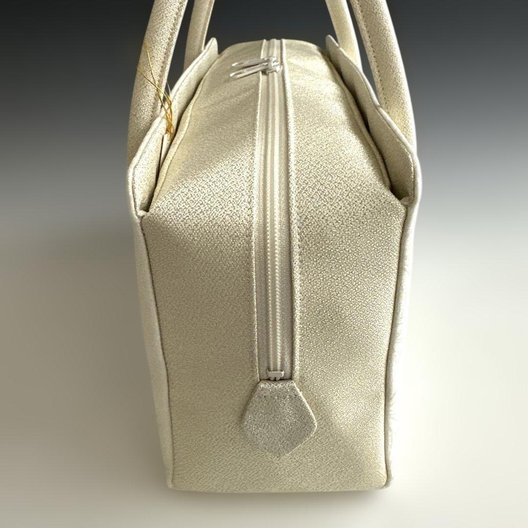 新品未使用 ！！刺繍入り！！京都 西陣 正絹 帯使用 利休バッグ　25122