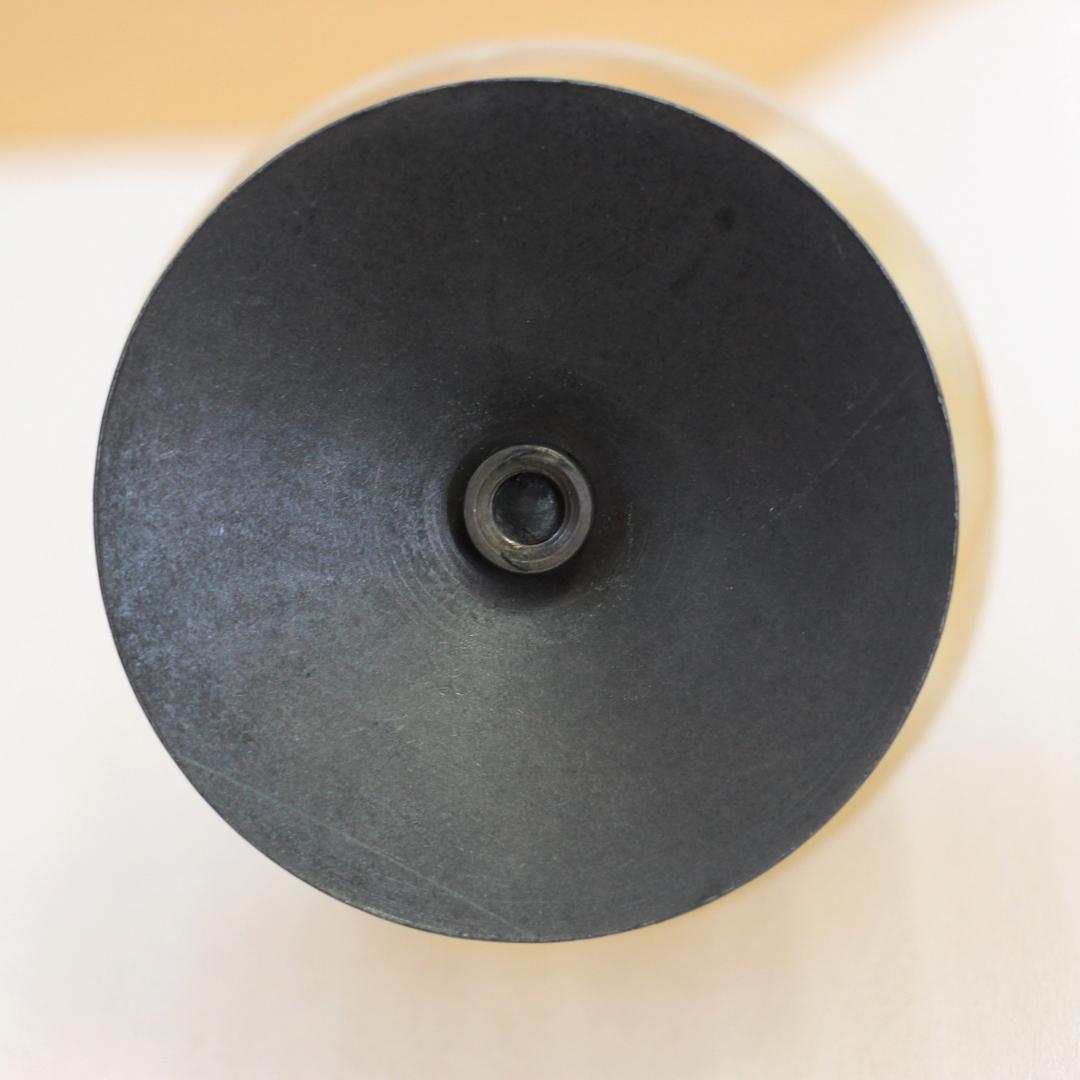 【美品】エリックホグラン　キャンドルスタンド オニオン型　アンバー 01