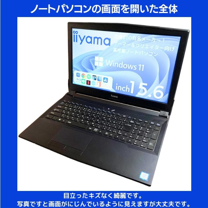 【i7×16GB×新品SSD✨】iiyama／豪華アプリ／すぐ使える✨M515