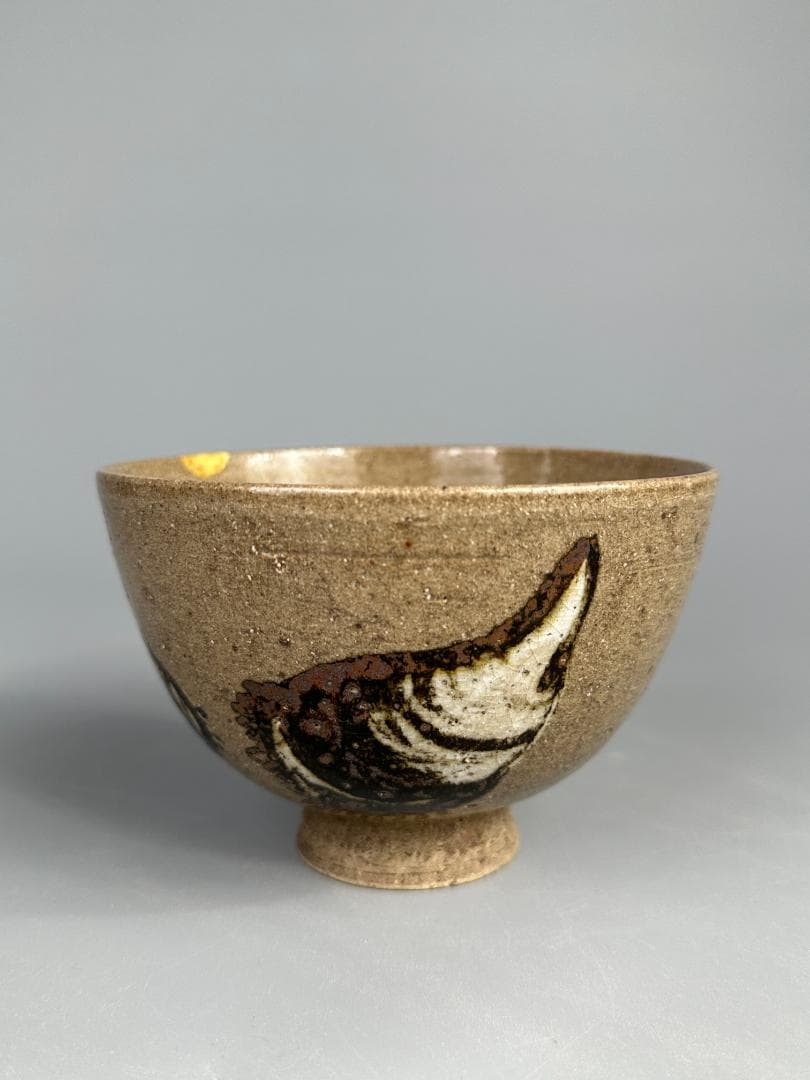 日本美術 尾形乾山写 茶碗 湯呑み 貝図茶碗 木箱入り