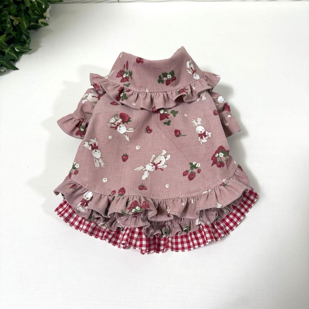 犬服にゃんこ服ハンドメイド♡細コーデュ上着♡おでかけに