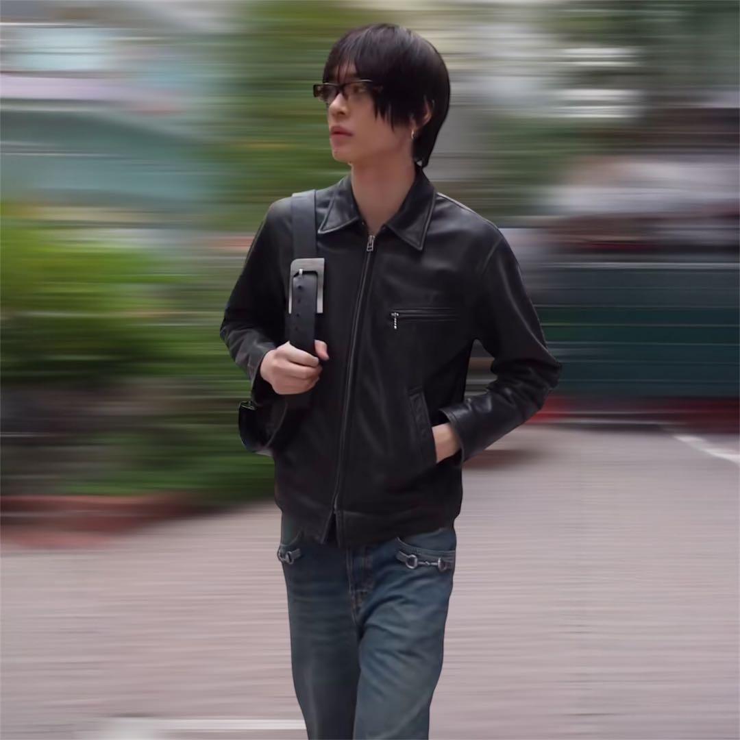 【サイズ2】90s agnès b special leather jacket