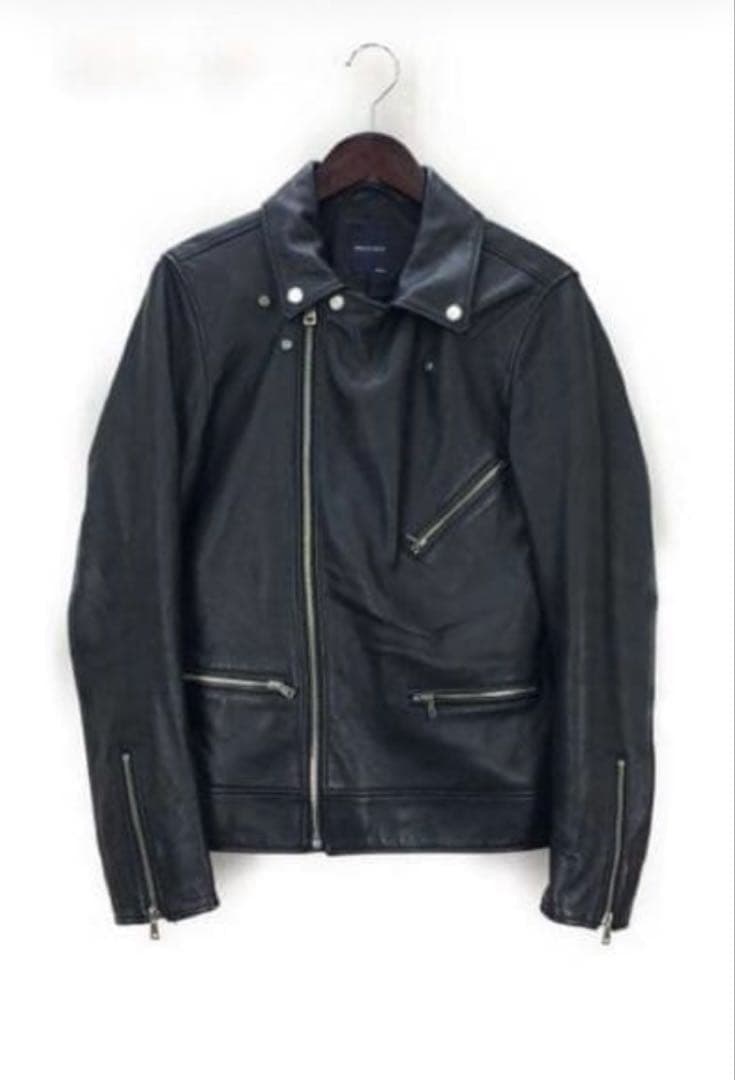 SHIPS (シップス ) ラムレザー ダブルライダースジャケット