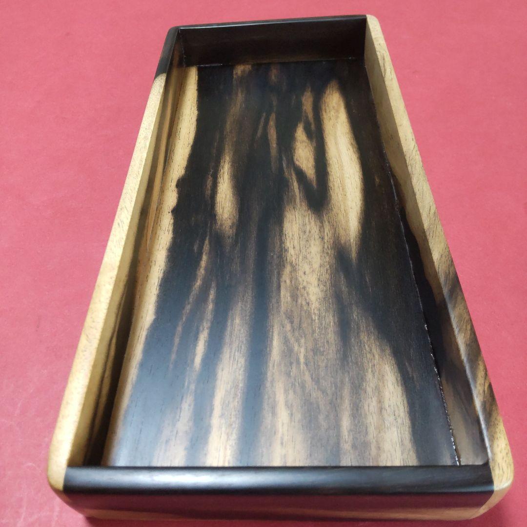 凄く個性的な極上杢‼️黒柿小物入れ