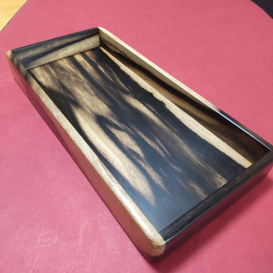 凄く個性的な極上杢‼️黒柿小物入れ