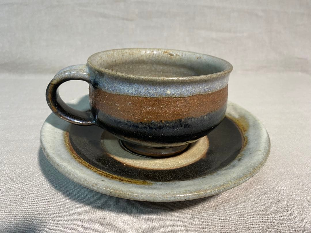 武内晴二郎作　掛分コーヒーカップ&ソーサー
