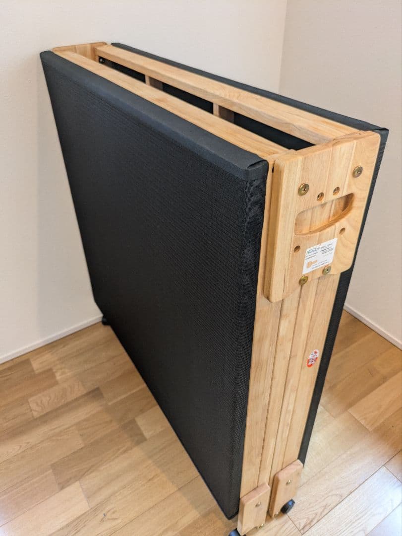 中居木工　炭入り折りたたみベッド畳 ロータイプ ワイドシングル