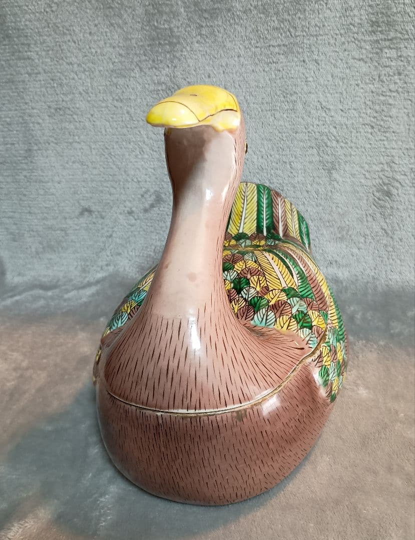 鴨型アンテークチューリン チューリン　スープ入れ容器