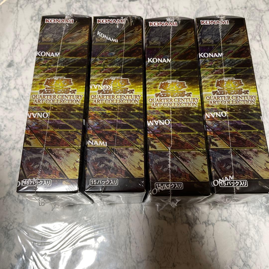 遊戯王　クォーターセンチュリーアートコレクション　4BOX アートコレクション