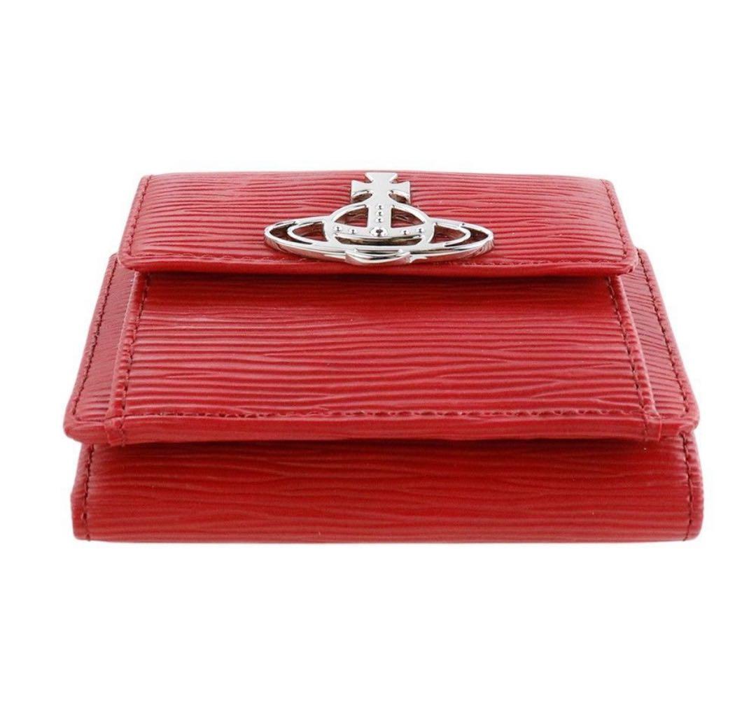 Vivienne Westwood 三つ折り財布 赤 銀マーク