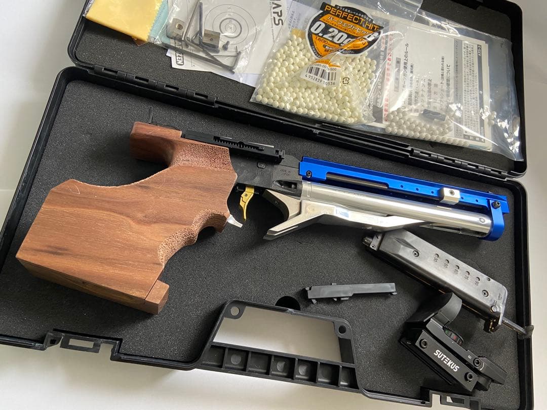 エアガンAPS3 マルゼンリミテッドエディション2017 左手用木製グリップ