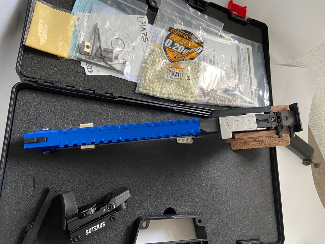 エアガンAPS3 マルゼンリミテッドエディション2017 左手用木製グリップ