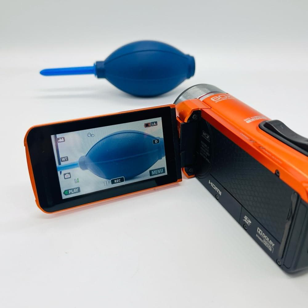 JVC ビデオカメラ Everio R Wi-Fi オレンジ GZ-RX600