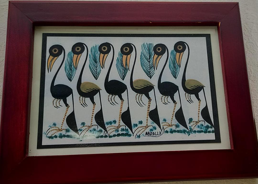 ティンガティンガ ポストカード 板 絵画 6点セット アフリカ ケニア