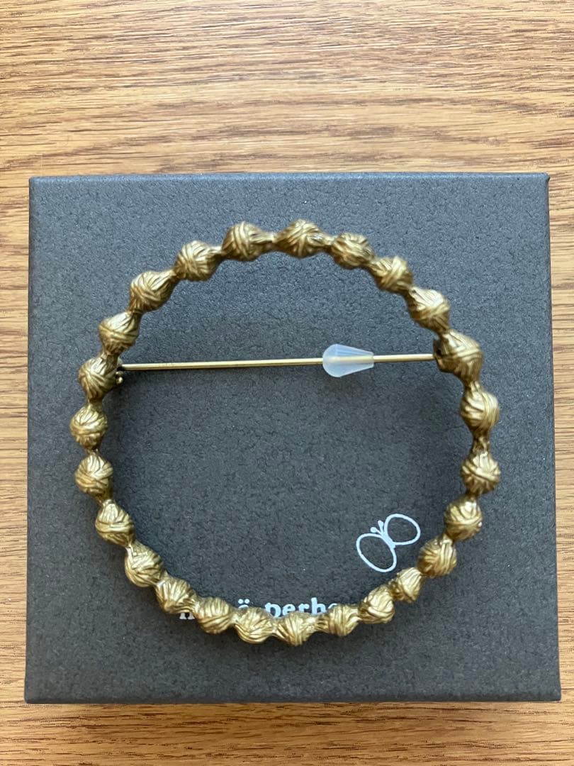 ミナペルホネン　ブローチ　タンバリン　正規品