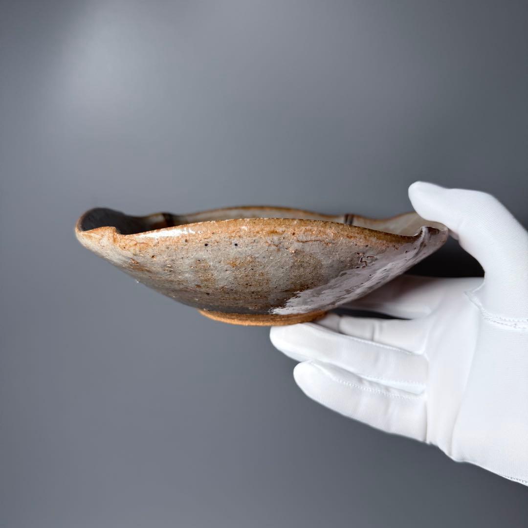 浜本洋好　造　絵唐津　草文様四方皿　大向付　六客　土を楽しむ　料理屋　雰囲気◎