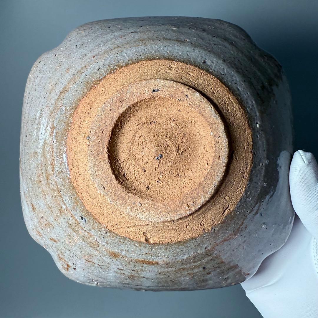 浜本洋好　造　絵唐津　草文様四方皿　大向付　六客　土を楽しむ　料理屋　雰囲気◎